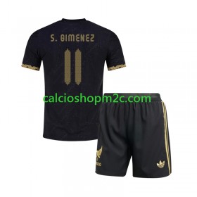 Messico Santiago Gimenez 11 Gold Cup Bambino Maglia Prima 2025 Manica Corta